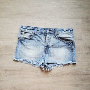 Womens Free People Denim Shorts Size 28